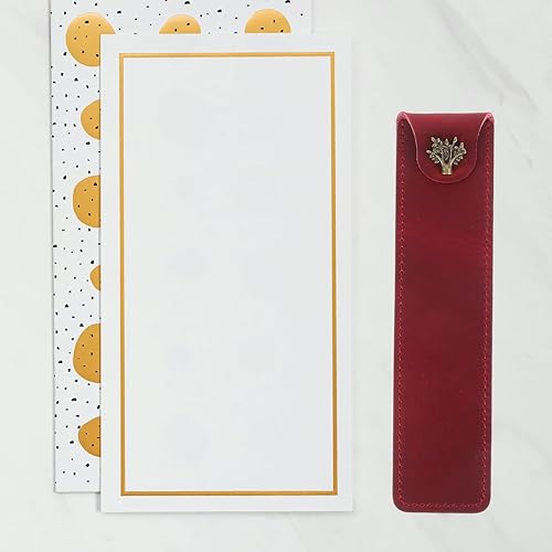 Miniatura 9 de NUOBESTY Estuche de cuero para bolígrafo, funda para bolígrafo individual, funda suave para bolígrafo, suministros de escritorio (rojo vino)