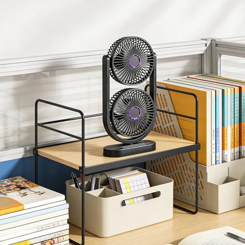 Ventilateur de table double tête puissant pour le bureau