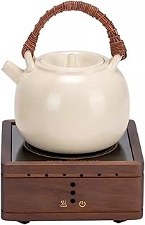 teapot Walnut Wood Fully Automatic Electric Ceramic Stove for Tea Boiling Tea Pot for Household Use Ceramic Water Kettle for Brewing Tea Small Size chinese teapot