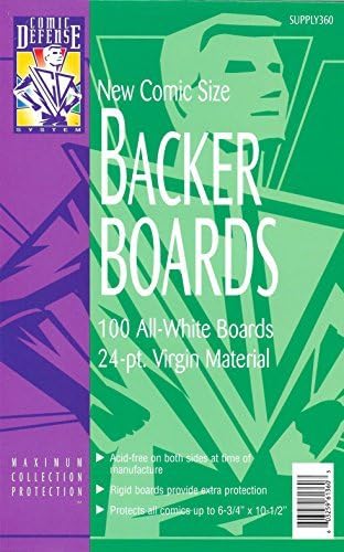 Comic Defense System New Comic Book Backing Boards 6-3/4" x 10 1/2"