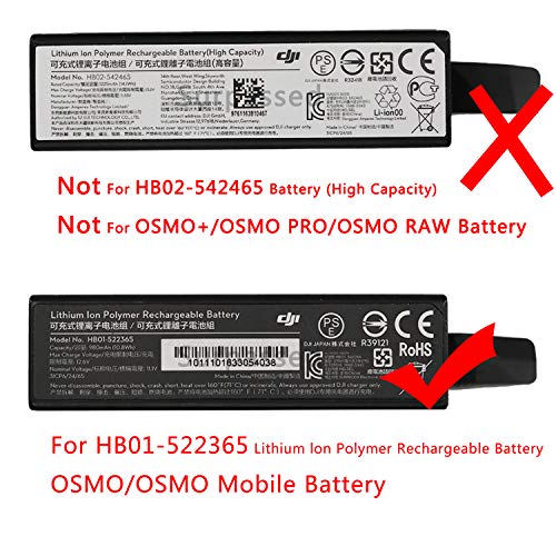 Image of Dual Channel Battery Charger for DJI HB01-522365 Lithium lon Polymer Rechargeable Battery and DJI OSMO, OSMO Mobile Smartphone Gimbal Handheld Stabilizer