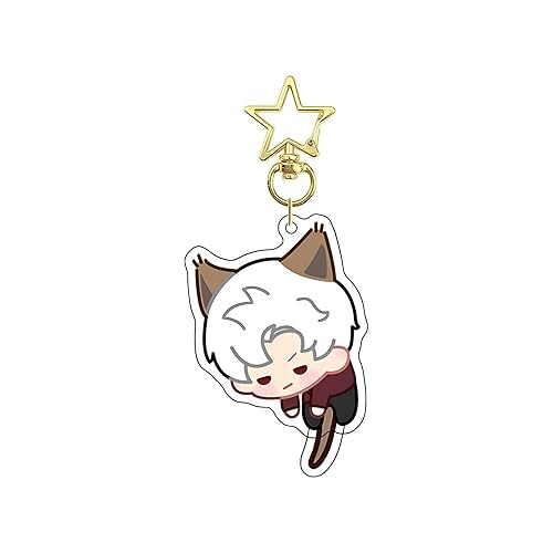 GOLEHS Love and Deepspace Keychain – 2.36" Character Charm with Rotatable Tail – Cute Game Accessory - Sylus