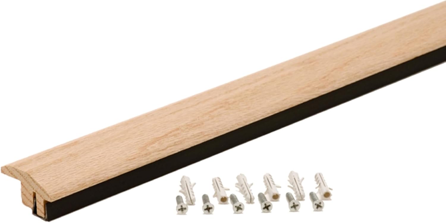 M-D Building Products 48905 72 in. Unfinished Hardwood Trans Tile/Laminate w/Anchors & Screws