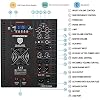 PRORECK Club 4000 18-inch 4000W P.M.P.O Stereo DJ/Powered PA Speaker System Combo Set Line Array Speaker and 18 inch Active Subwoofer with Bluetooth/USB/SD Card/Remote Control