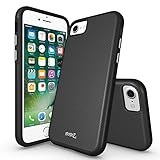 iPhone 7 case, MoboZx [Premium Texture] [Tempered Glass Screen Protector Included] Dual-Layer Slim Protective Anti-Slippery Scratch-Resistant Shockproof Bumper for Apple iPhone 7 (2016) (Black)