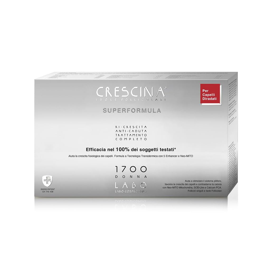 Transdermic Superdermic Permuła ponownego wzrostu i zapobiegania wypadaniu włosów podwójna pielęgnacja włosów 1700 kobiet 20 ampułek (10+10)