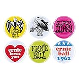 【正規品】 ERNIE BALL 4009 缶バッジ 6個セット ASSORTED BUTTONS