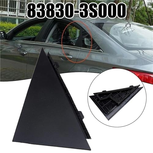 Moldura triangular de puerta para Hyundai Sonata 2009-2014 trasera izquierda 83830-3S000 2