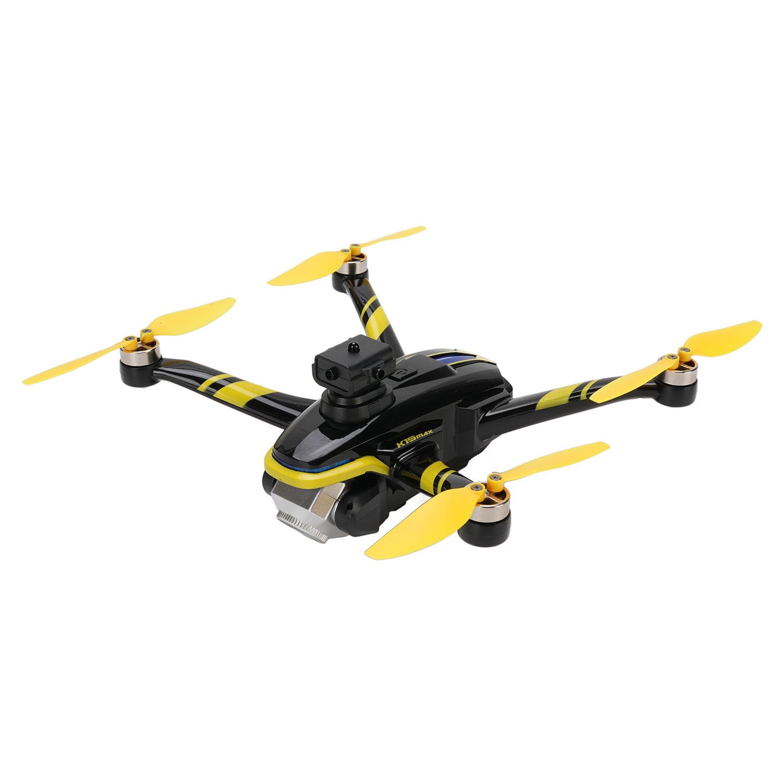 Zunate Dron Zdalnego Sterowania z Ekranem, Quadkopter z Kamery 4K HD z Silnikiem Bezszczotkowym, Bułki 360 °, 4 -drogowe Unikanie Przeszkód, dla Dorosłych Początkujących (YELLOW)