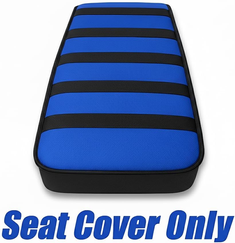 JMCHstore Blue Ribbed Gripper Soft Seat Cover for Coleman CT100U mini Bike, 98cc ct100 100cc Motor ct100 3.0HP Mini Bike Trail Powersports Parts