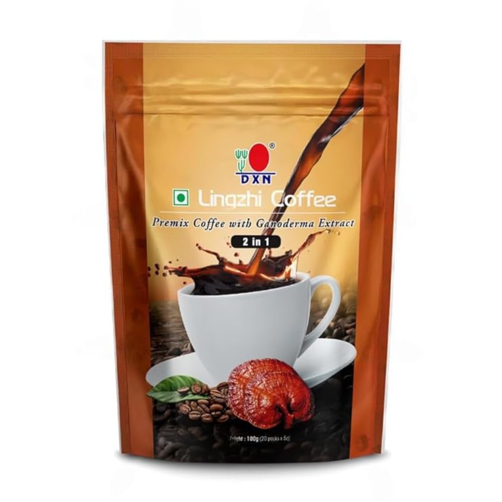 DXN Lingzhi 2 In 1 Coffee, Powder, Bag, Vegetarian-image-31