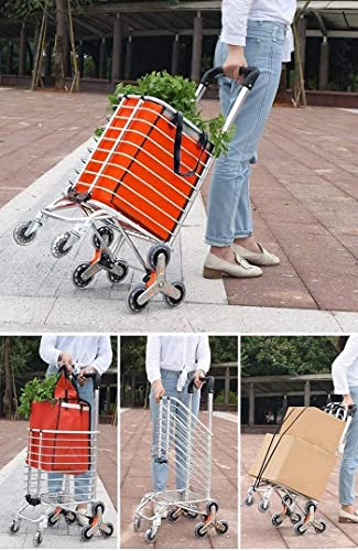 Einkaufstrolley Faltbarer Einkaufswagen-Einkaufswagen, Faltbarer Einkaufswagen, 8-Rad-Treppensteigwagen Aus… – Bild 8