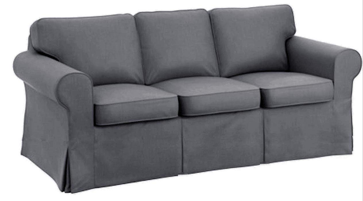 The Sofa Cover Is 3 Seat Sofa Slipcover Replacement It Fits Pottery Barn Pb Basic Three Seat Sofa Dark Gray Sofa Slipcovers Amazon Com Au