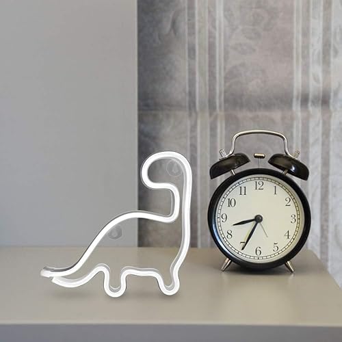 Miniatura 6 de Letrero de neón de dinosaurio, luz LED, decoración de pared, decoración de habitación, bonita luz nocturna, regalo para niños y niñas, regalo para