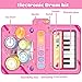 Baby Toys for 1 Year Old Girls, Baby Musical Piano Mat Toddler Toys, 2 in 1 Piano Drum Babies Play Mat - Infant Music Toy 12-18 Months Babies Birthday Gifts for 1 2 3 Year Old Girls