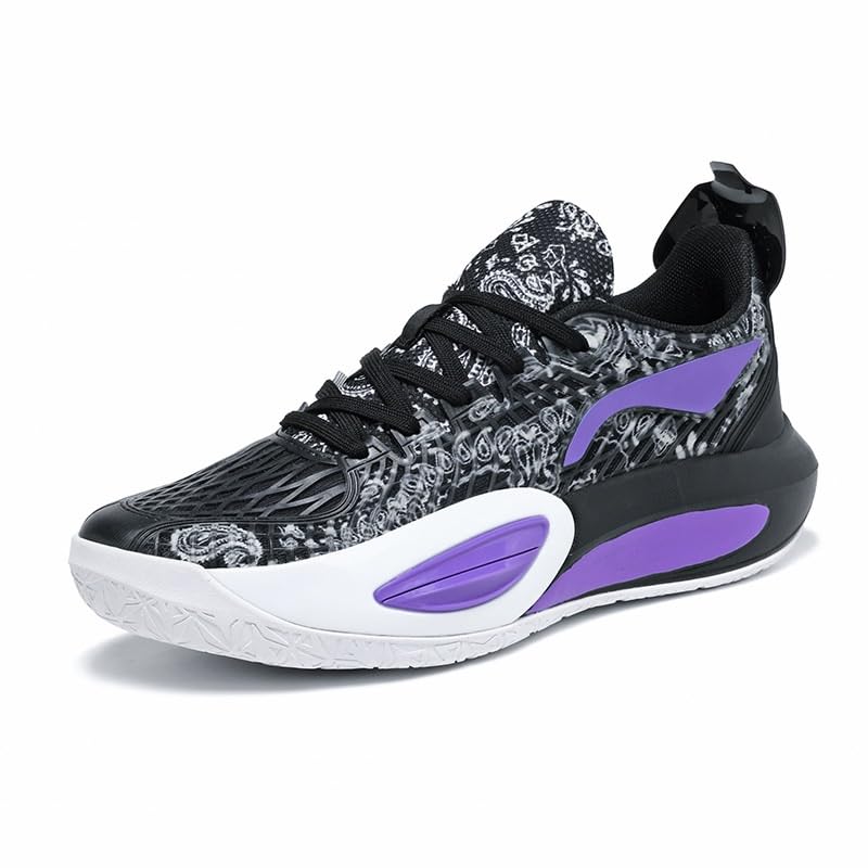 Zapatillas de baloncesto moradas para hombre en talla 37 con suela amortiguadora