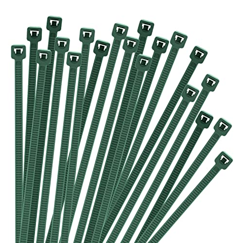 Image of Armpow 6 Inch Garden Green Zip Tie 1000 PCS, 18 Lbs - Small to Medium Zip Tie, Nylon PA66 UV Resistant Cable Tie for Indoor and Outdoor Use - Ideal for bundling and securing objects