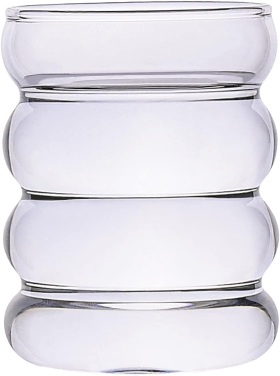 Jlong Creative Glass Cup Vintage Drinking Glasses Entertainment Dinnerware Glassware Beverage Cups for Water, Fruit Juice, Wine Beer Kitchen Bar Decor