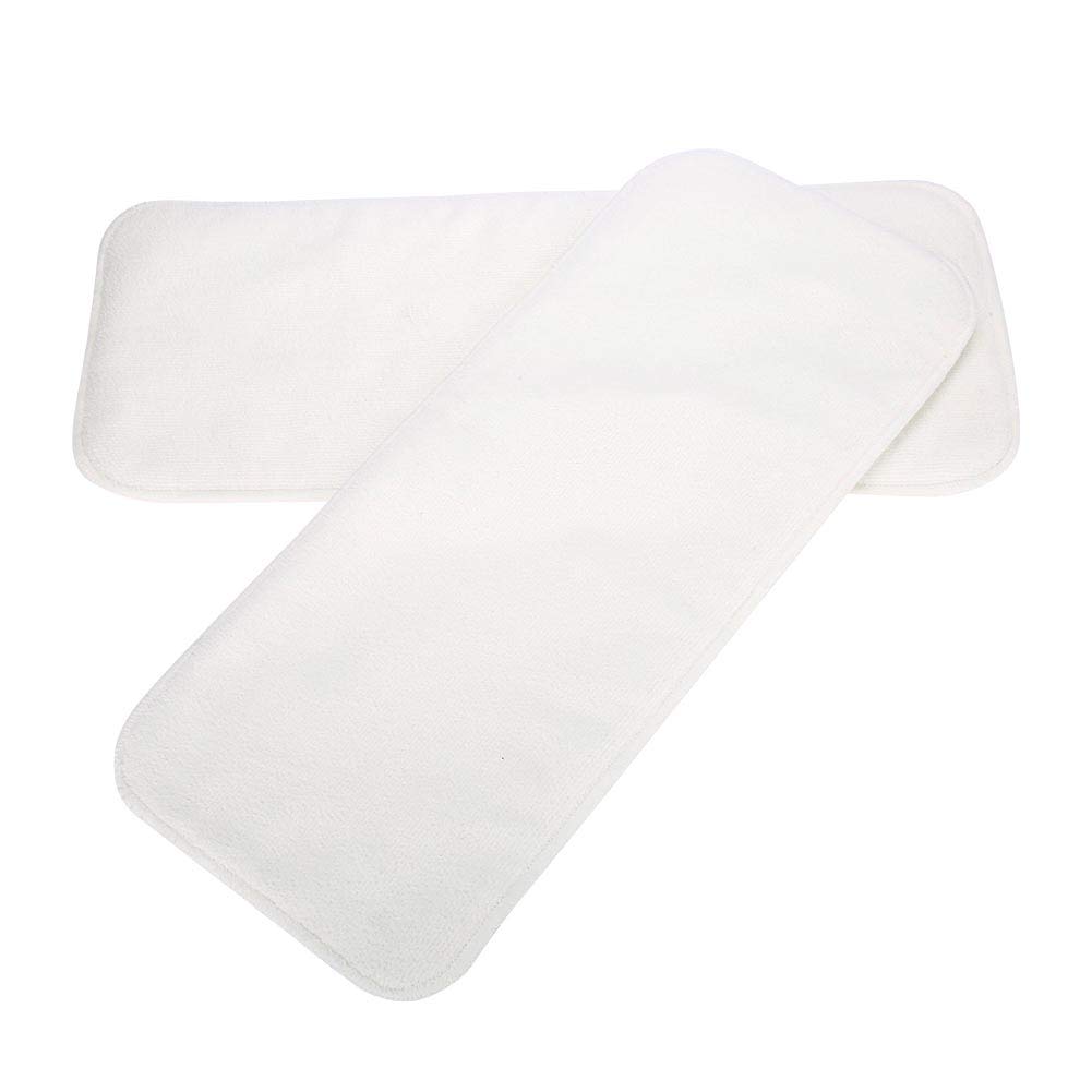 Inserti per Pannolini Riutilizzabile, Riutilizzabili Fodere Pannolino in Tessuto Assorbente Inserto di Stoffa Flushable a strati Lavabile Adulti Incontinenza Fodera Unscented Panno Microfibra Interna