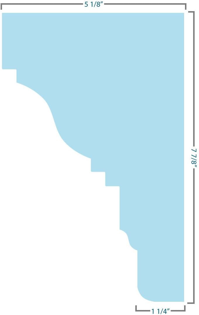 Endurathane Classic Crosshead, 26" Bottom Width x 34 3/4" Top Width x 7 7/8"H x 1 1/4"P, Factory Primed