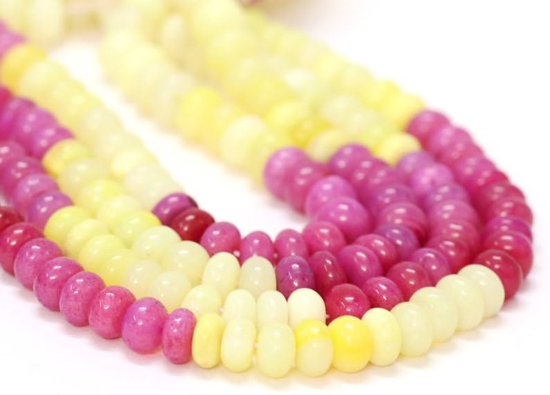 Perles en pierre précieuse pour collier en perles lisses - 6