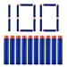 QUN FENG Refill Pfeile Darts 100PCS Nerf Darts Schaum Spitze Premium Kugeln Munition Pack für Nerf N-Streik Elite Blasters Kid Gun Spielzeug, blau