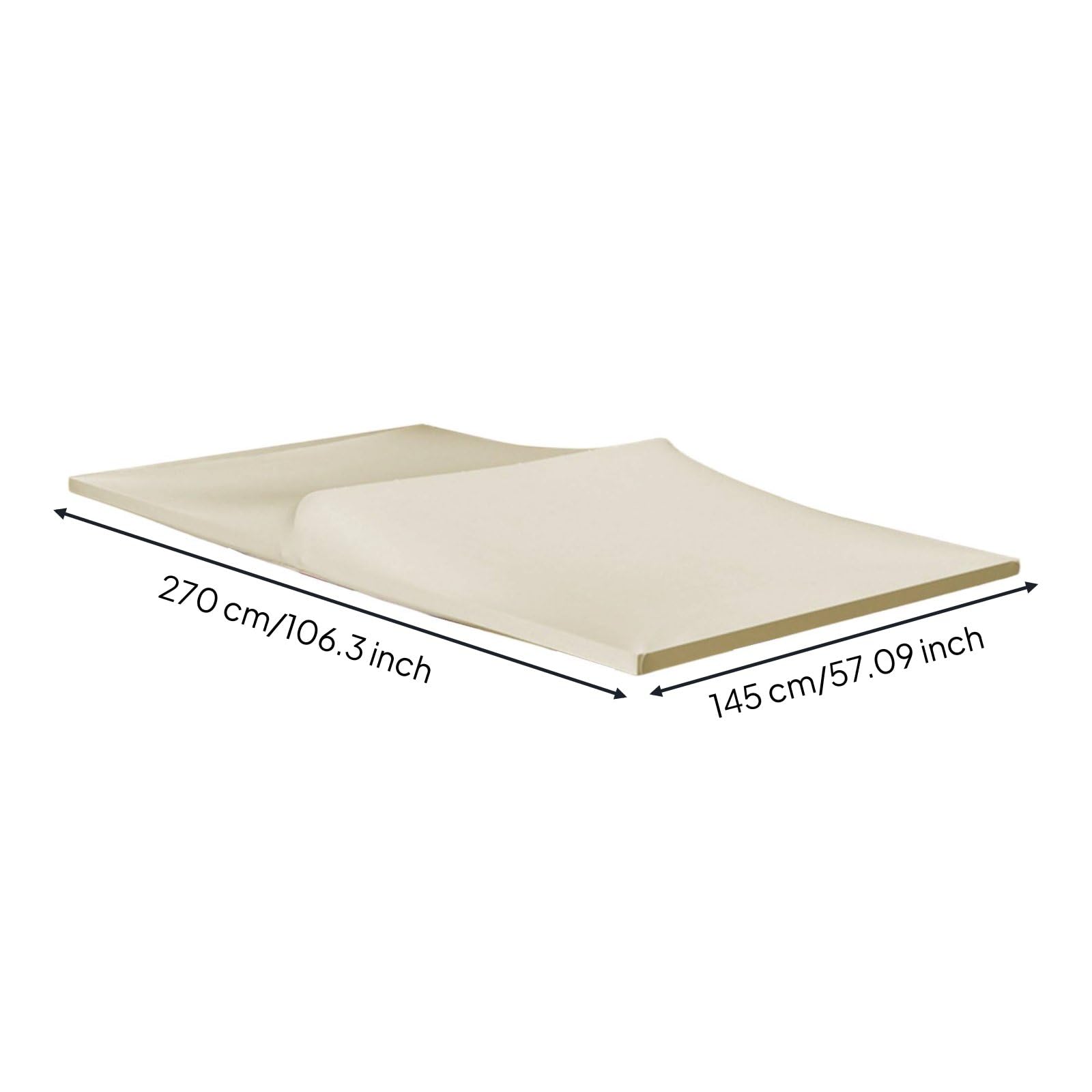 Copertura Tavolo da Gioco Personalizzabile con Copertura Tavolo da Biliardo Antipolvere Copritavolo Elastico per Eventi Promozionali, Beige, Beige, 9 Piedi 145 270 18cm