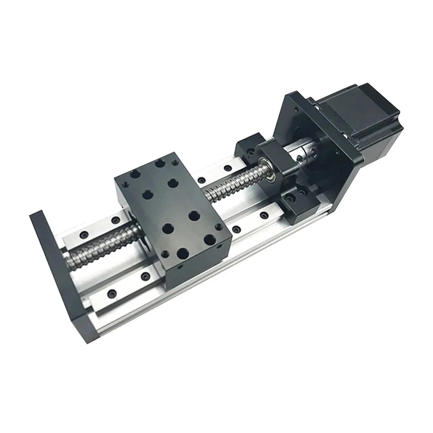 CNC SXG1605 Sliding Table Z Axis Stage Travel 50-1500mm MGR12 Guide SFU1605 Ball Screw Linear Actuator Bundle Kit for Nema23(Option 1,Effective Stroke 100)