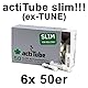ActiTube Slim Aktivkohlefilter, 50er-Pack (6x50 Stück)