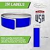 Royal Green 1x3 inch (7.5cm x 2.5cm) Labels Sheets Rectangle Neon Red Sticker Rolls, 250 Pack #1