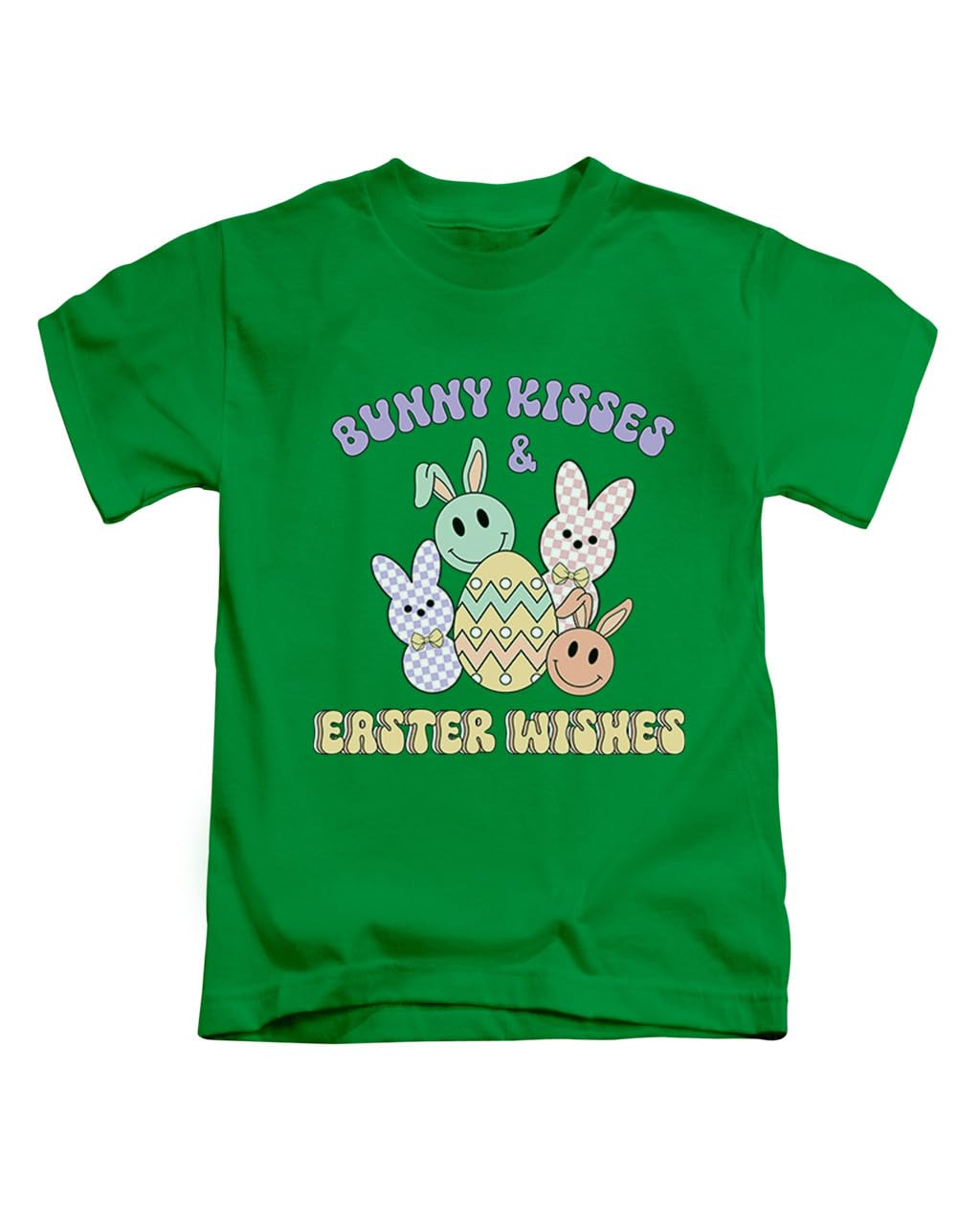 Taylor Brown Unisex Irish Green Bunny Kisses And Easter Wishes Spring Cute Tee T-Shirt Funny T Shirt Top