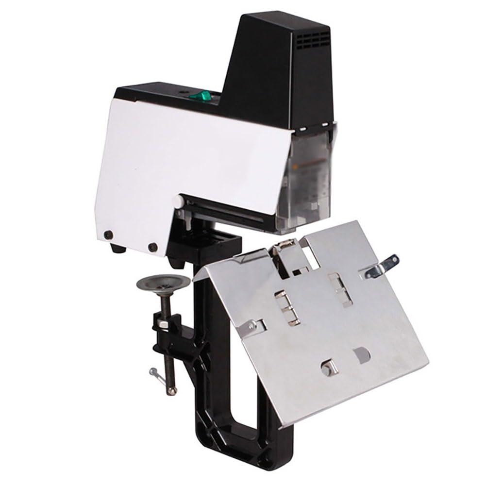 Raccoglitrice a Sella Automatica, Cucitrice da Tavolo Elettrica, Cucitrice a Sella a Punto Piatto A3, Protezione dagli Inceppamenti, Piastra Resistente e Rilegatrice di Libri