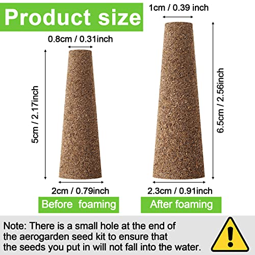200 Packs Hydroponics Grow Sponges Replacement Growth Sponges Root Plugs Pods Kit for Indoor Hydroponic Garden Patio Lawn Plant Growth System Seed Starting Accessories - Image 3