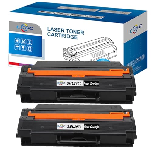 ECSC Compatible Toner Cartridge Replacement for Samsung ML-2950ND ML-2955DW ML-2955ND SCX-4726FN SCX-4728FD SCX-4729FD SCX-4729FW MLT-D103L (Black, 2-Pack)