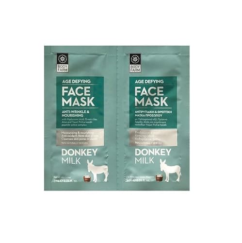 Body Farm - Maschera viso antirughe e nutriente, 2...
