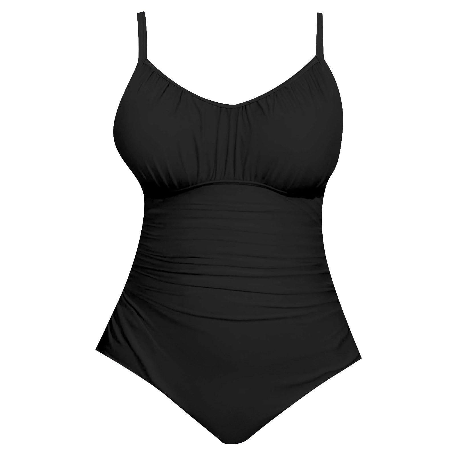 Generico Costume Intero Modellante da Donna - Costume Donna Due Pezzi con Spalline Regolabili E Dettagli per Piscina, Spiaggia, Vacanze E Tempo Libero, Costume Comodo Ed Elegante