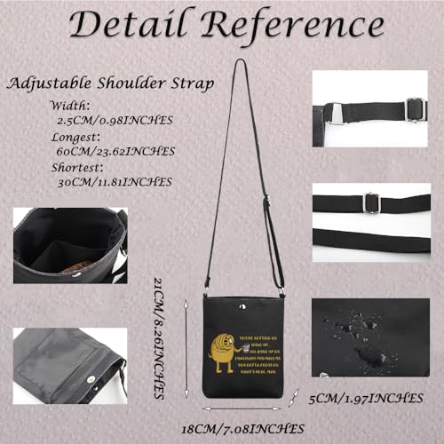 Adventure Cartoon Inspired Gift J-ake Crossbody Bag Adventure Cartoon Merch Adventure Cartoon Lover Gift2