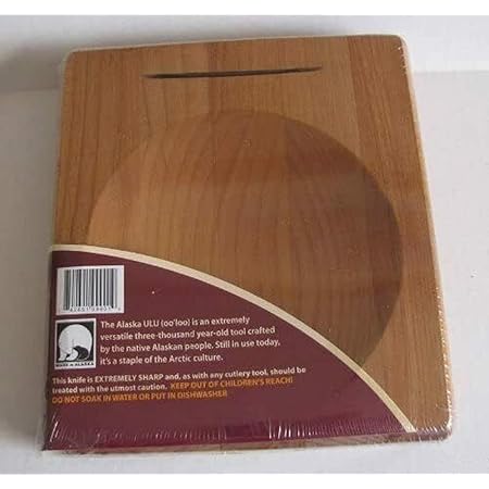 Alaska Ulu Alder Wood Chopping Bowlboard Top Slot