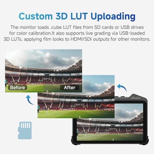 Image of Accsoon CineView M7 4K60 7inch Camera Monitor SDI HDMI Video Transmission Systems 1000nit with Camera Control 3D LUT Touchscreen DSLR Video Assist for Livestreaming /Monitoring /Recording