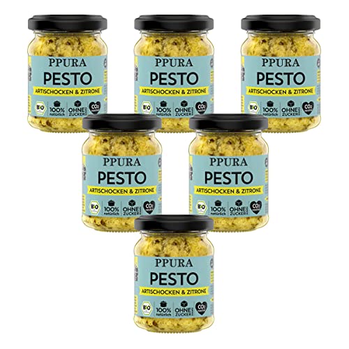 PPURA - Pesto Artischocken Petersilie und sizilianische Zitrone bio - 120 g - 6er Pack Cover