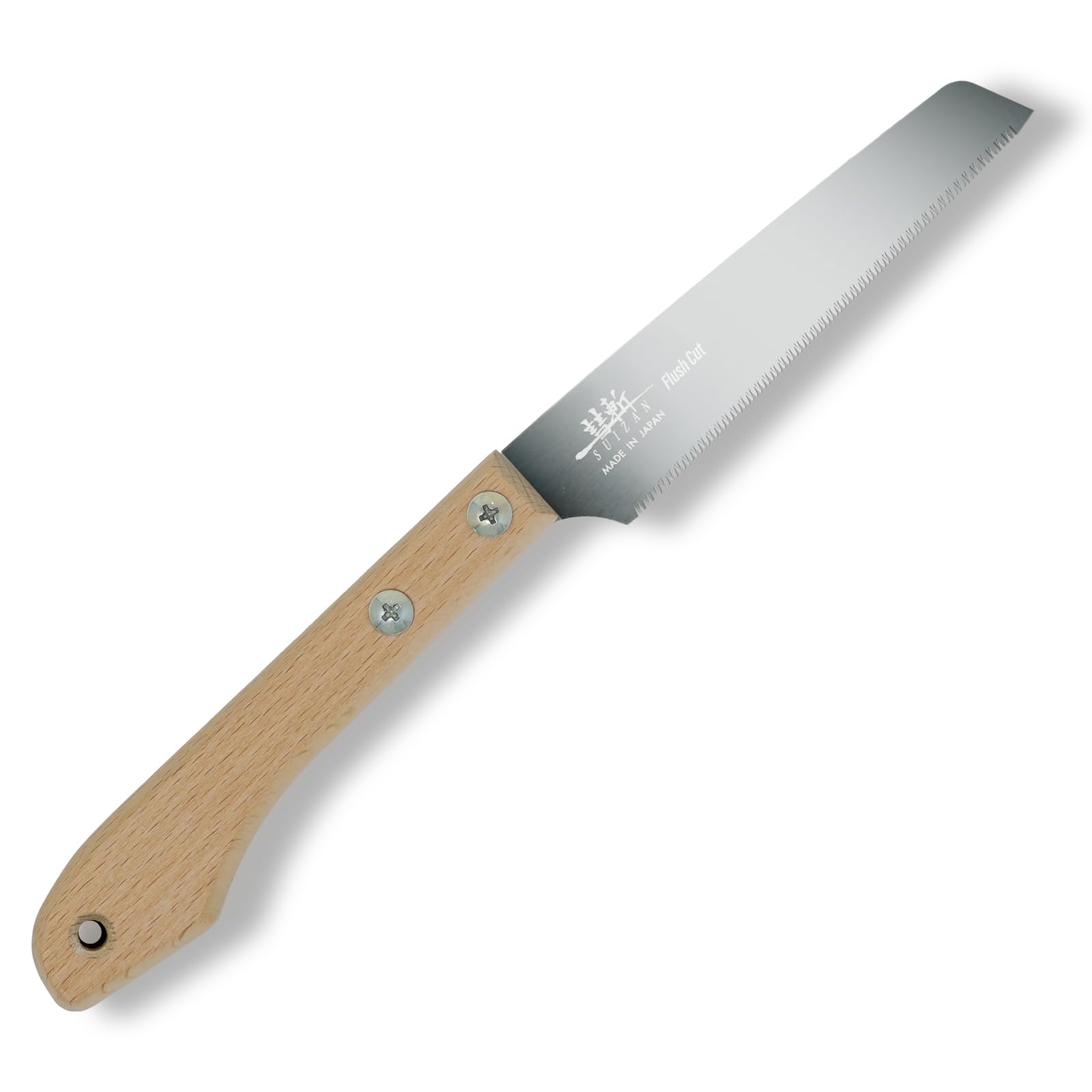 SUIZAN Small Hand Saw 120mm Flush Cut Blade - Compact Japanese Pullsaw Single Edge Woodworking Tools