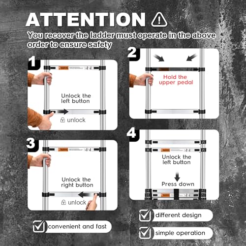 Telescoping Ladder 15.5 Ft