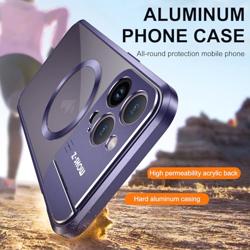 Coque iPhone 16 Pro Max MagSafe transparent avec bumper métallique