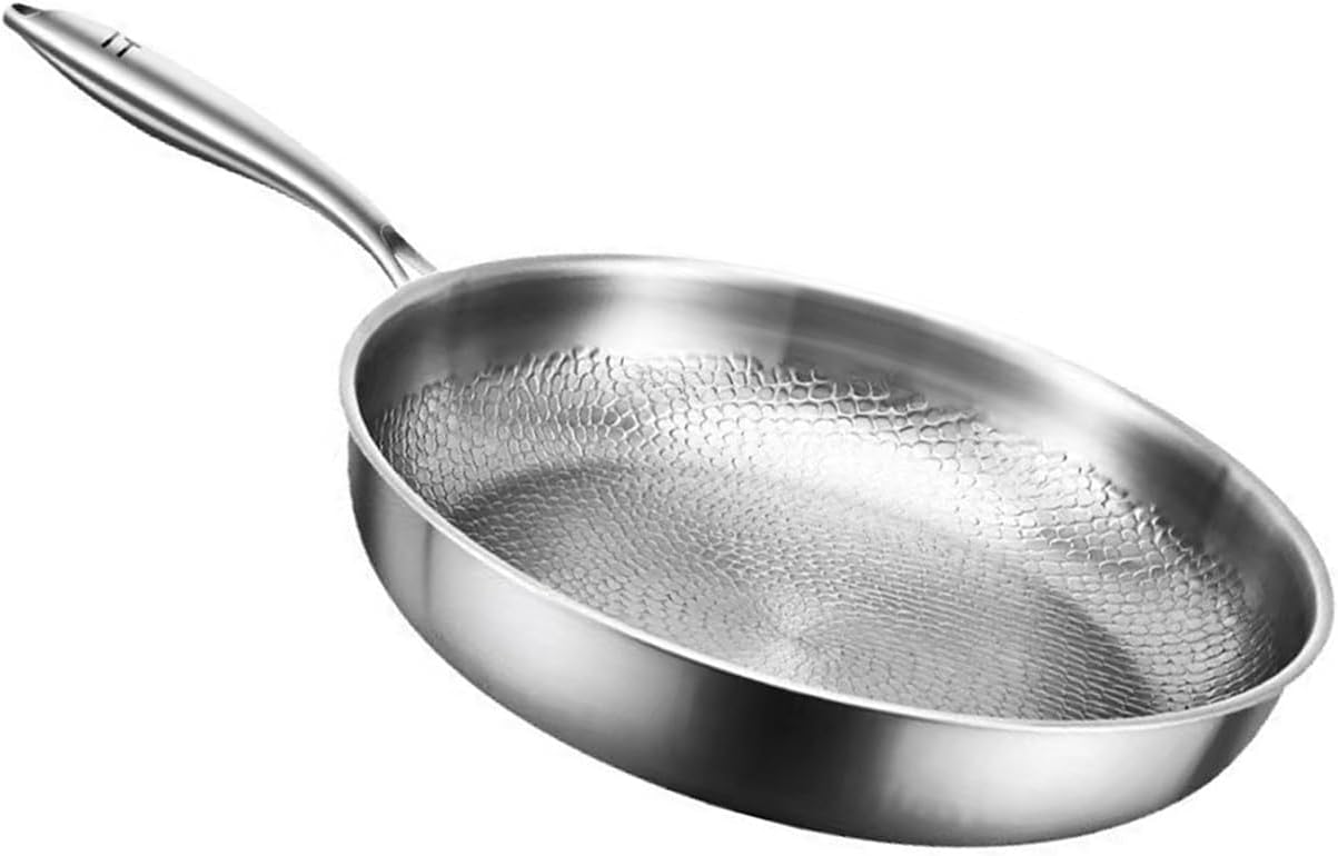 Metal Skillets With Solid Corrosions Resistant Materials Even Heat Distribution For Cooking And Oven Safe