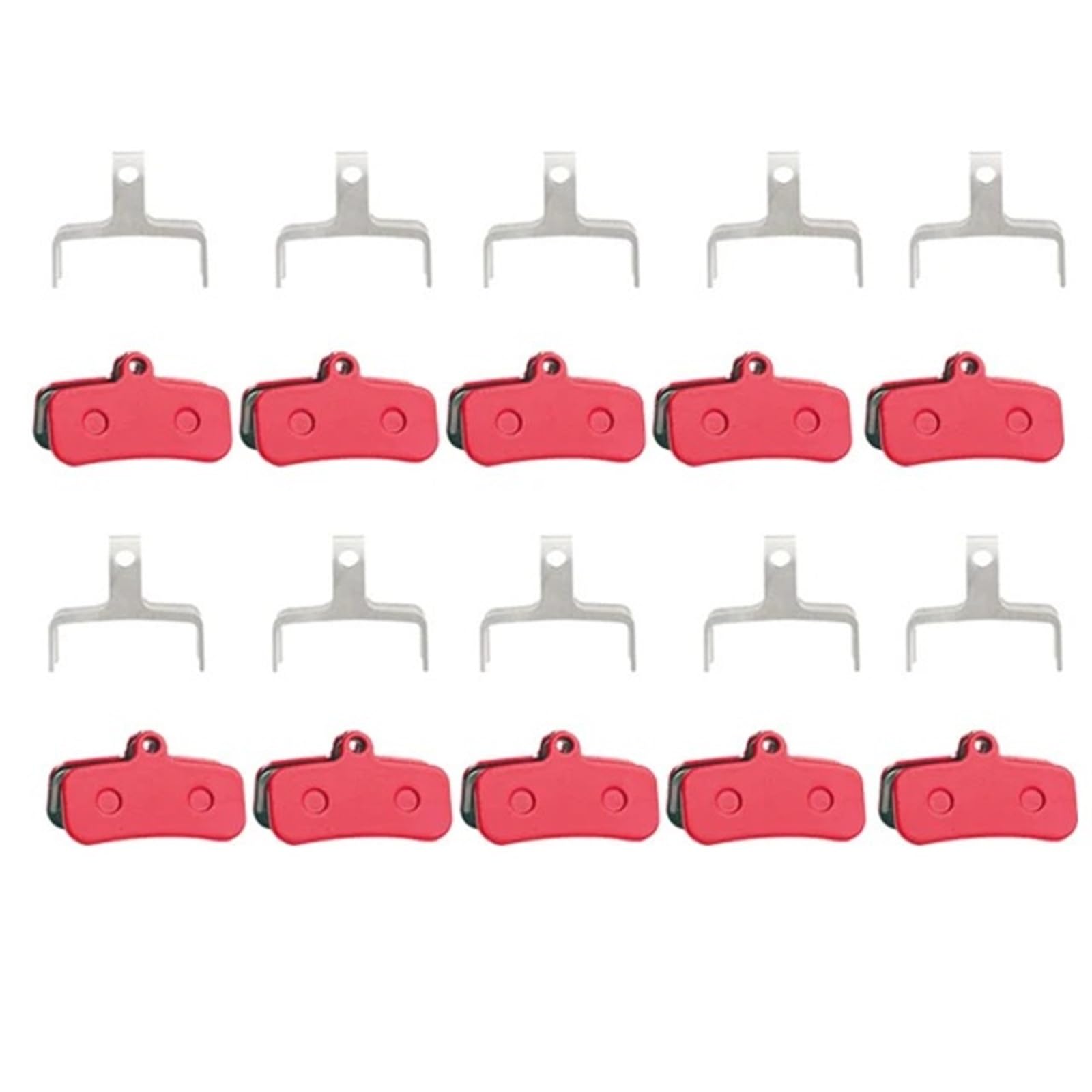 Genérico Compatible con Shimano 10 Pares de Pastillas de Freno de Disco hidráulico MTB-Resina/cerámica/Metal Completo for Saint M810/M820 ZEE 640 H01,Piezas