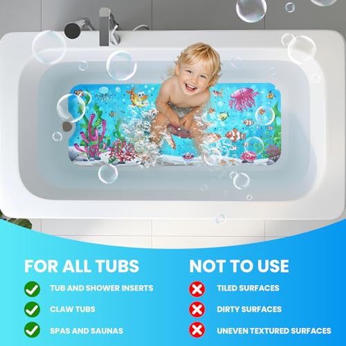 Tapis de bain pour bébé extra large antidérapant 101,6 x 40,6 cm - 7