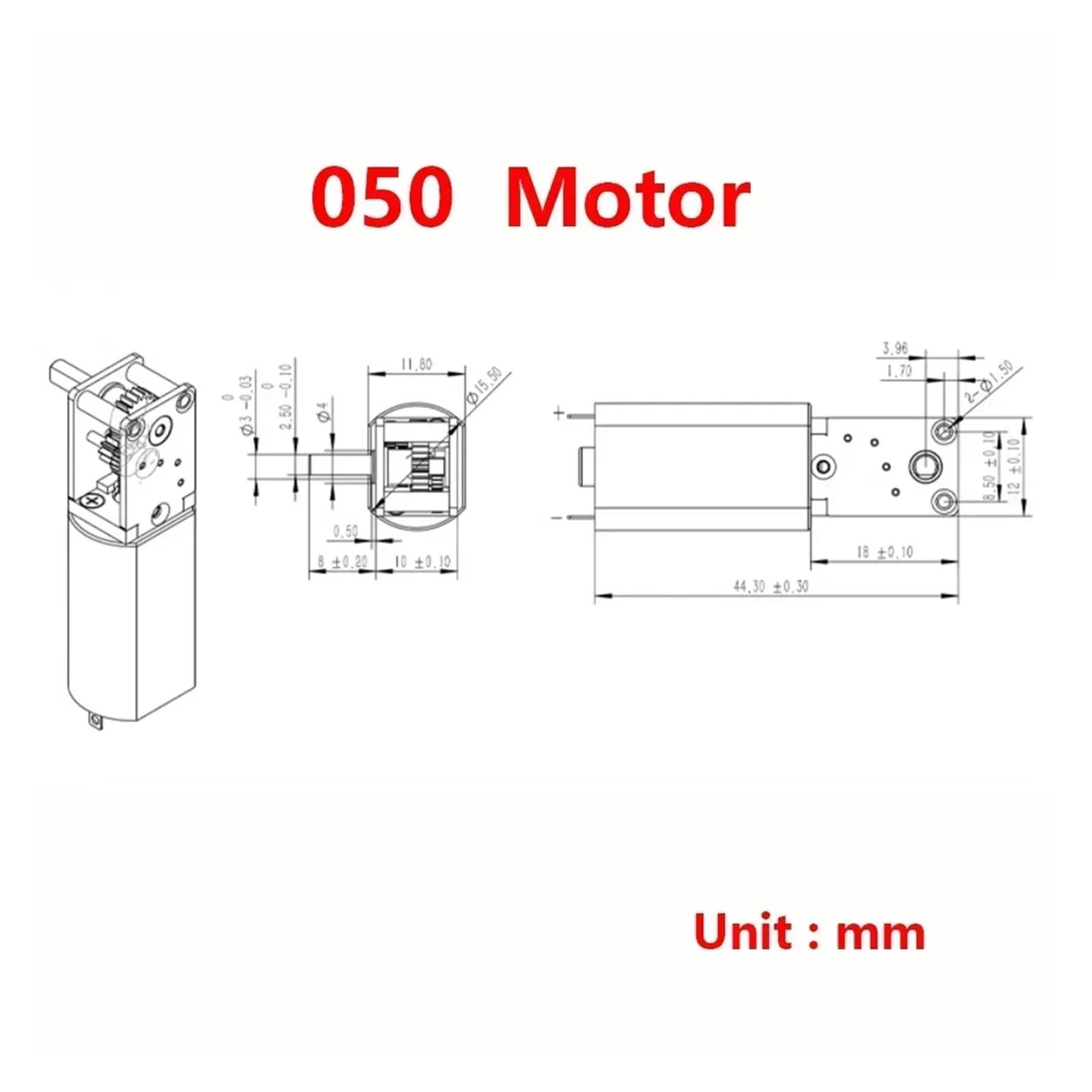 Caja de engranajes de metal, arranque electrónico, velocidad lenta, gran par, engranaje helicoidal, arrancador electrónico, robot de bricolaje, modelo 050_(B) 7-27PM_3V-12V