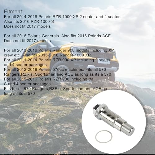 PEVAST Cam Timing Chain Tensioner Manual W/Gasket For Polaris Ranger 1000 RZR 570 XP 900 ACE Stainless Steel by PEVAST - Image 3