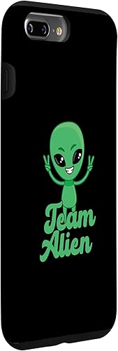 Vista 21 de iPhone 13 Pro para Alien Aliens Lovers Green Alien Meme Team Alien Skin Case