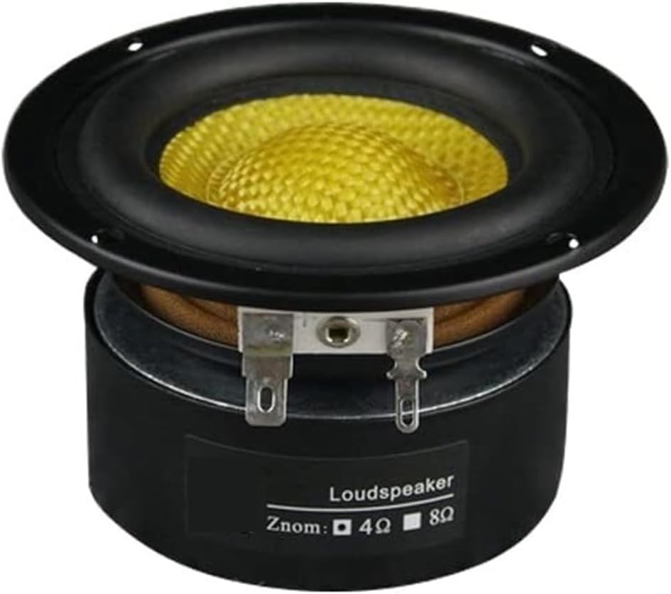 MUSM CHOOYO 3 Inch 50W Woofer Subwoofer, 4Ohm HiFi Fiber Glass Woven Loudspeaker, Super Deep Bass for Home Theater DIY (1Pc)